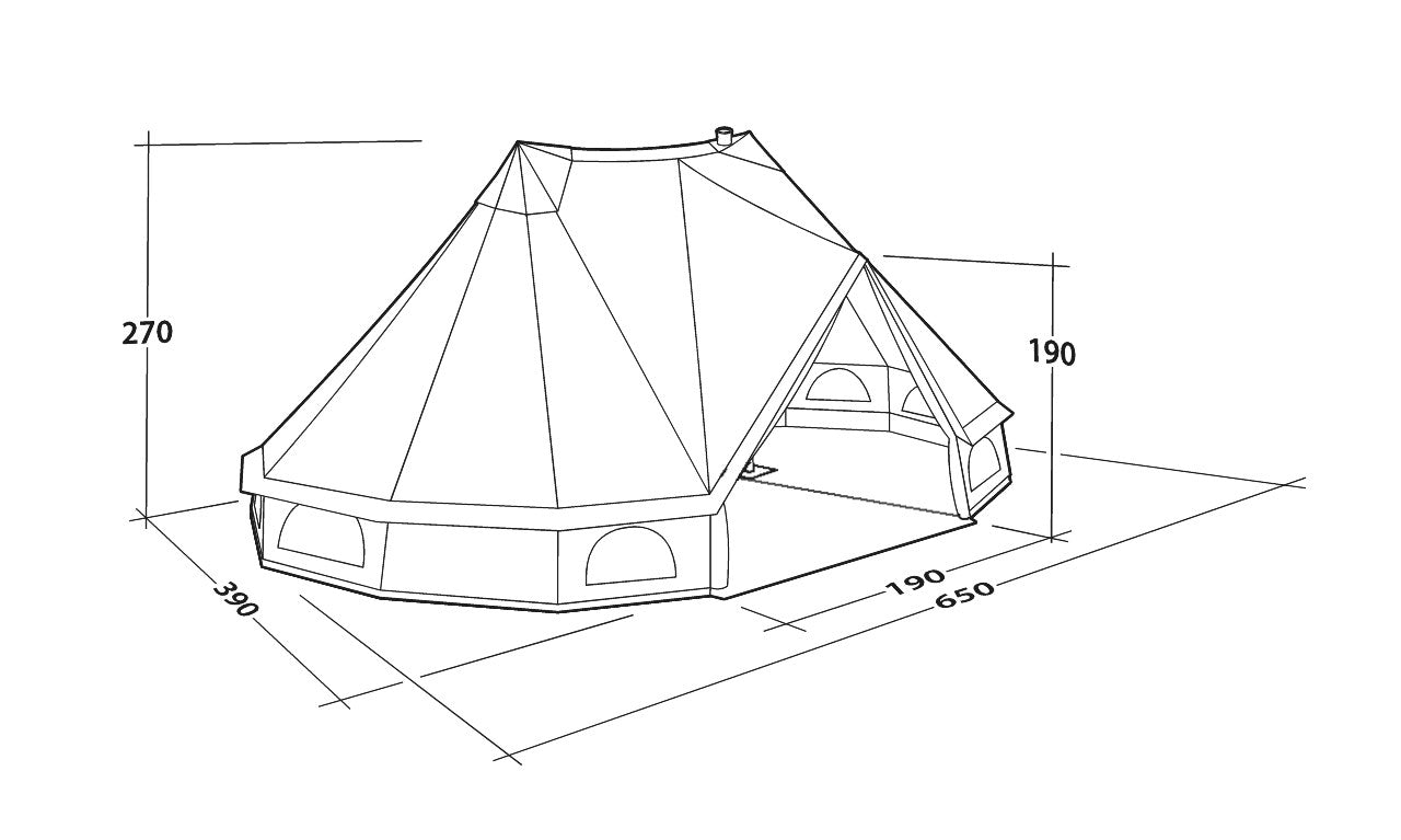 Robens Klondike Twin - 12-Person Polycotton Bell Tent