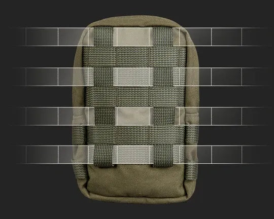 Zipped GP Pouch - 2.45L PALS/Belt Compatible Utility Pouch