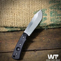 Work Tuff Gear Mt. Laguna – K110 (D2) Drop Point Hunting Fixed Blade by Jon Wingman115 (Black / Red Liner)