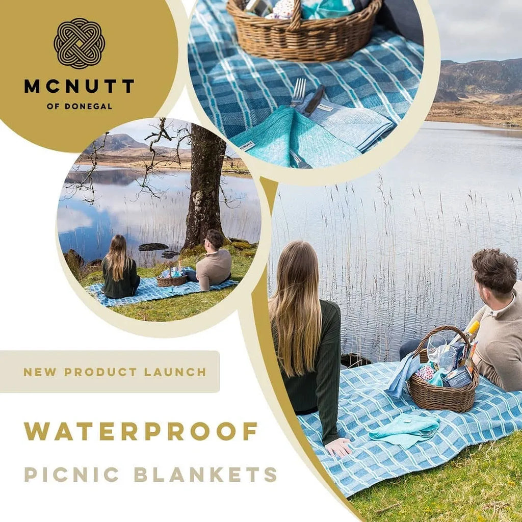 Waterproof 100% Wool Picnic Blanket