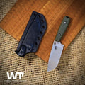 Work Tuff Gear Lynx – N690 Cryo Compact Fixed Blade by Alex Auroraborealisknives (ODG / Orange Liner)