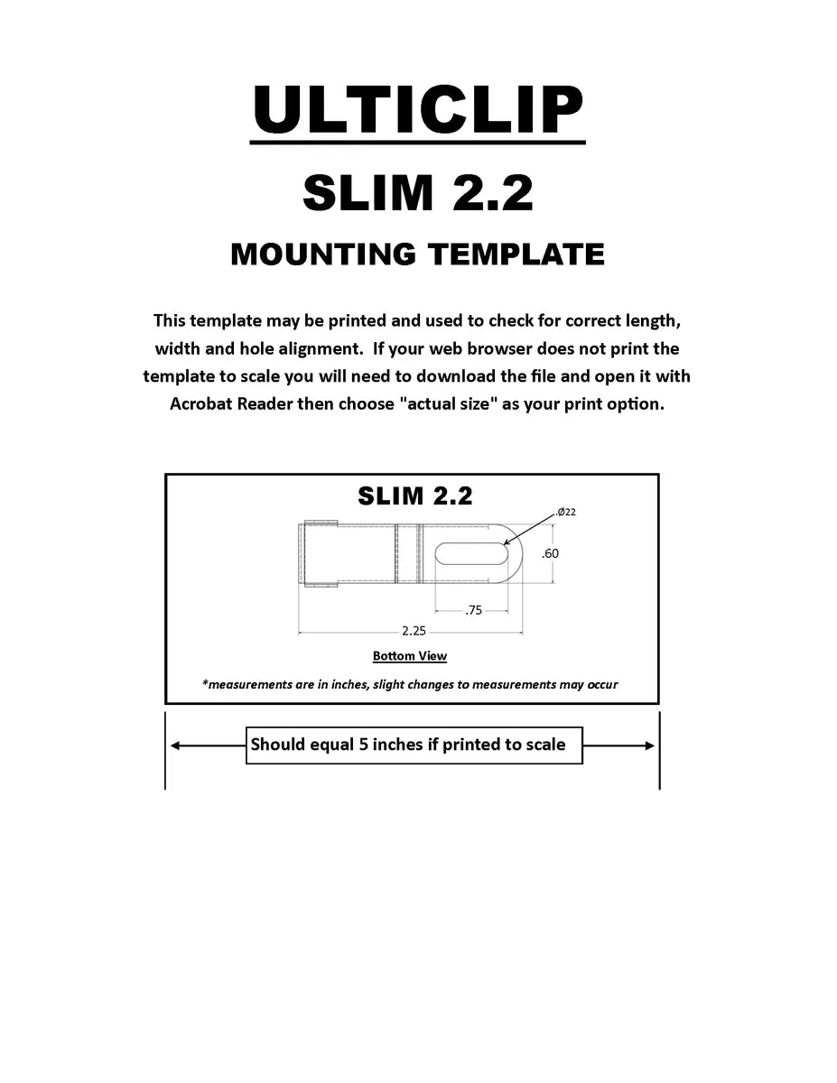 Ulticlip Slim 2.2 – Compact Belt-Less Carry Clip