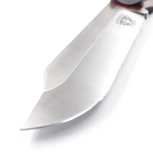 Work Tuff Gear Mt. Laguna – K110 (D2) Drop Point Hunting Fixed Blade by Jon Wingman115 (Black / Red Liner)
