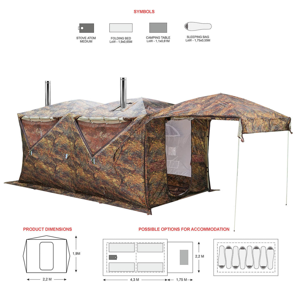 Bereg Cube  4.4 Hot Tent